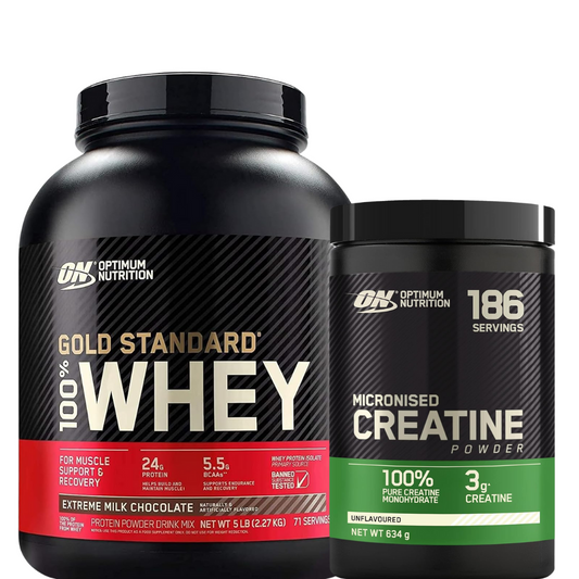 Pack Optinum Nutrition 100% Whey 2KG + Creatina 600G Monohidrato 100% puro