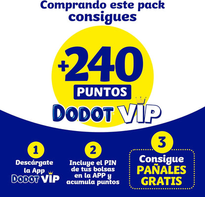 Dodot Bebé Sensitive Pañales, Talla 6, +13 kg, 117 Pañales + Regalo Gratis ( toallitas humectantes o 4 Pants Activity), Pack Mensual