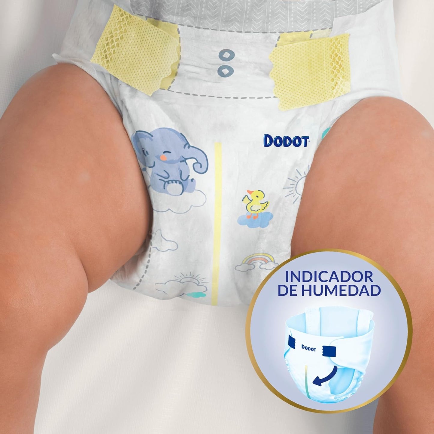 Dodot Sensitive Talla 4, 192 Pañales Para Bebé, 9kg-15kg, Hasta 12 h De Protección Antifugas y Protección Para La Piel