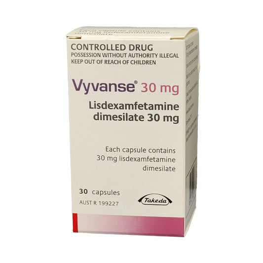 Vyvanse 30mg 28 Cápsulas