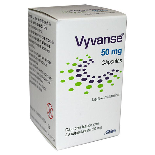 Vyvanse 50mg 28 Cápsulas